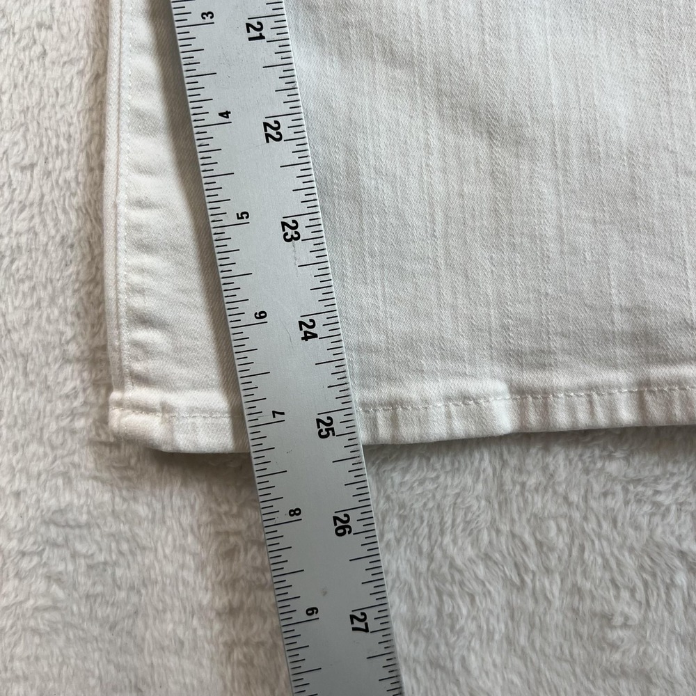 FRAME Le Crop Mini Boot Jeans Womens 26 White Mid Rise Stretch Crop Denim 26x26 - Picture 8 of 11